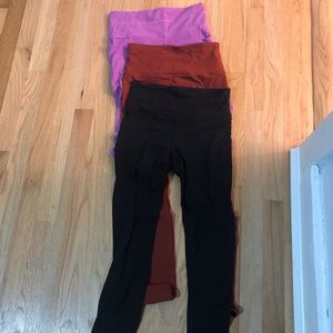 Lot of 3 athleta elation tights